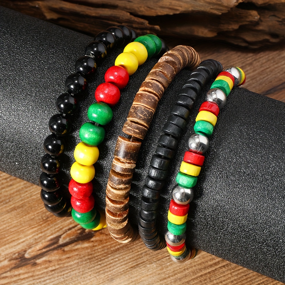 Men's Island Vacation Style Beaded Bracelet